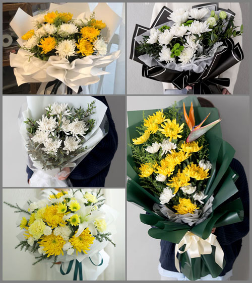 广东梅州市五华县华城镇城东村白事花束代送